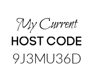 Current Host Code 9J3MU36D