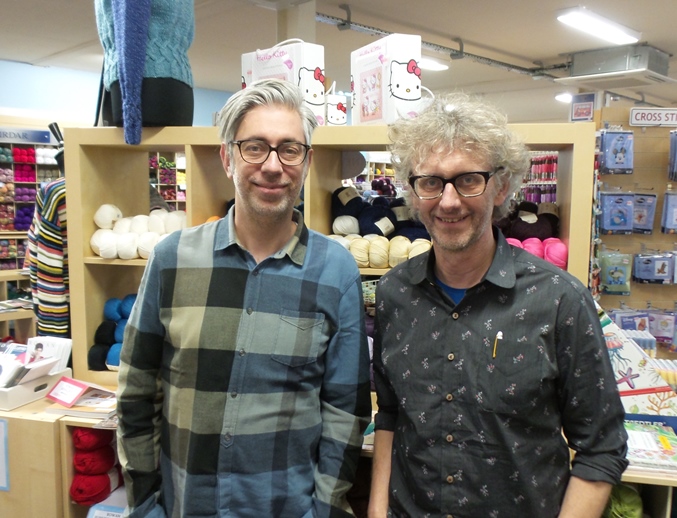 Winwick Mum Knitting birds with Arne and Carlos