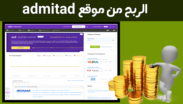 موقع admitad و كيفية الربح منه أموال كبيرة