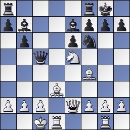 Posición de la partida de ajedrez Monereo - Amat del Campeonato de Ajedrez de Cataluña, 1949