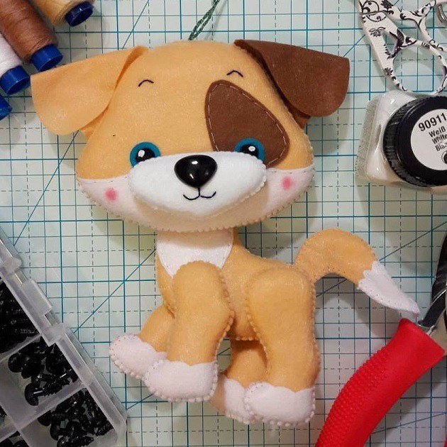 Toy Patterns Felt Dog Sewing Pattern toy-patterns-felt-dog-sewing-pattern