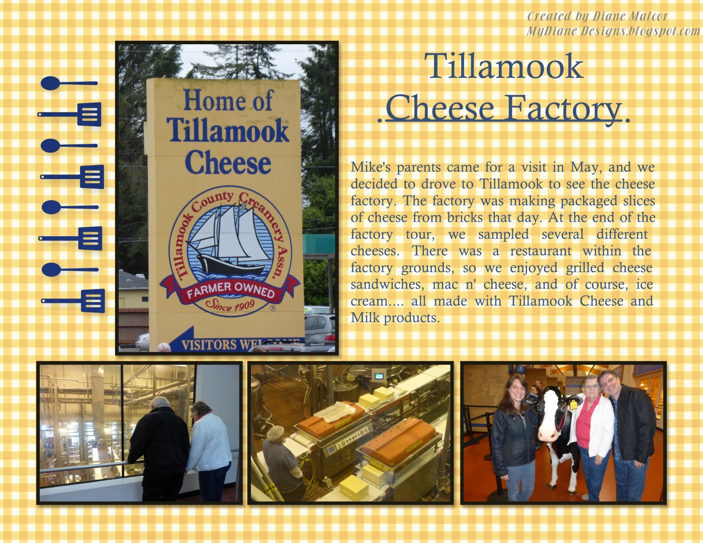 MyDiane Designs Tillamook Cheese Factory
