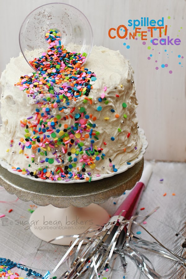 Sugar Bean Bakers {Spilled Confetti Cake}