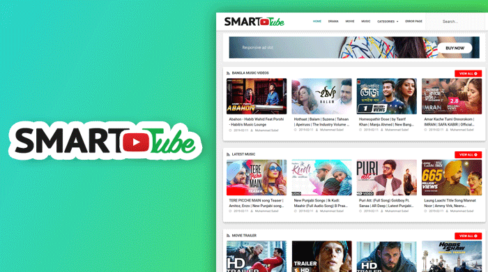 Smart Tube - Professional Video Blogger Template
