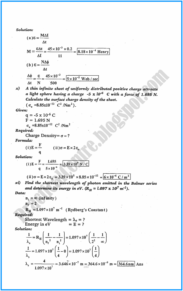 12th-physics-numericals-five-year-paper-2015