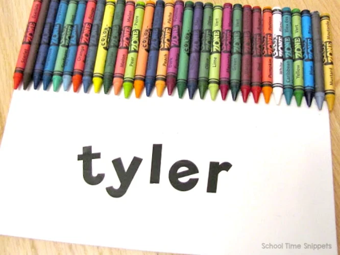  Crayon Name Art