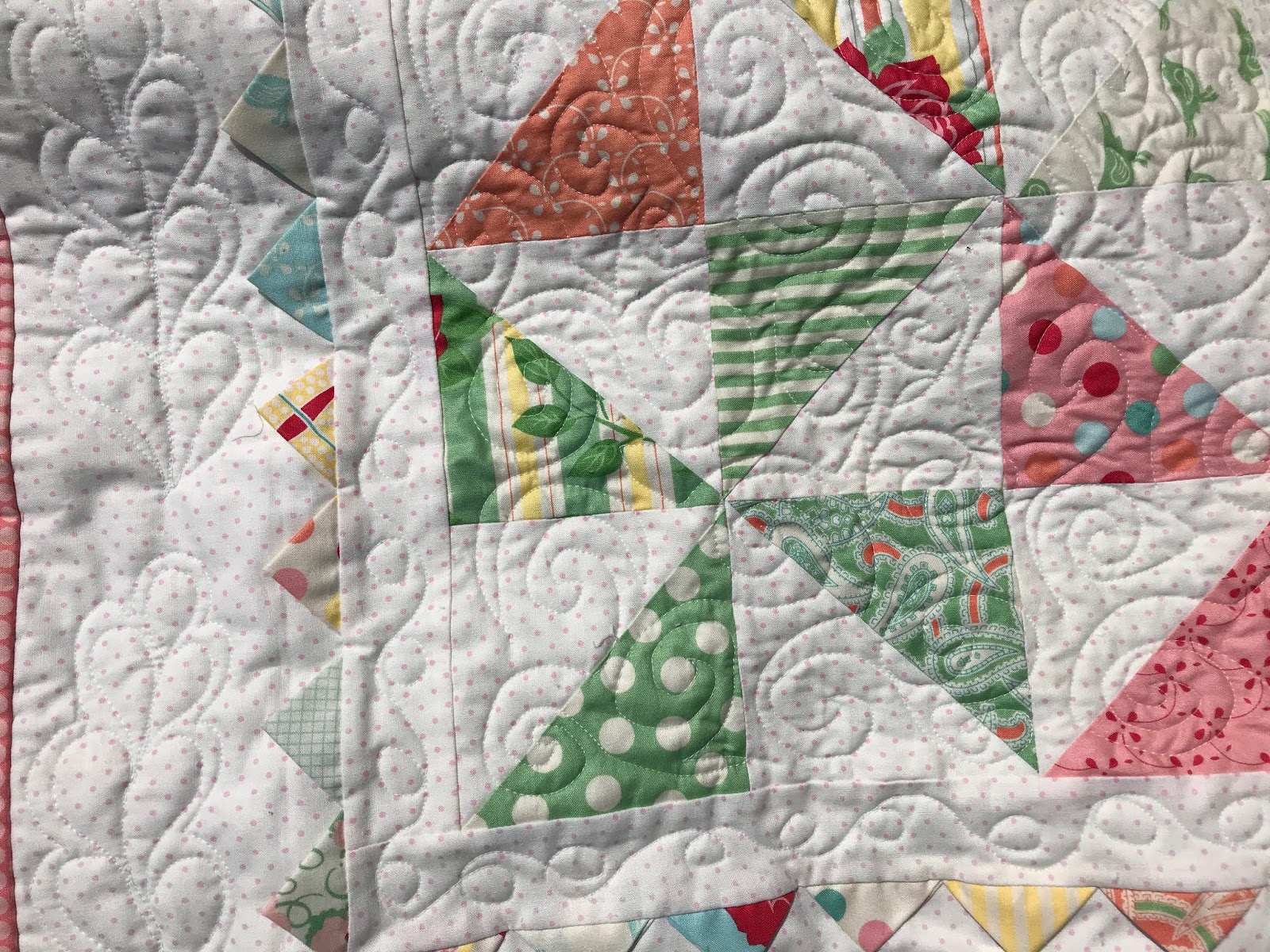 dream quilt create: Pinwheel Baby Quilt