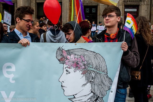 Marsz Rownosci, LBGT, Krakow, 2016