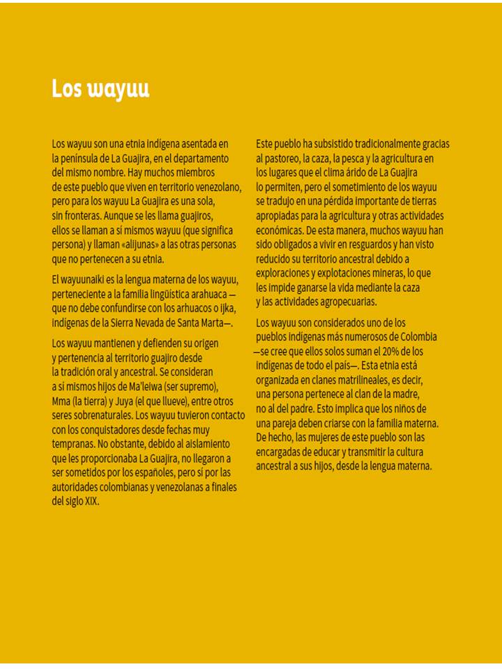 LENGUA WAYUU: julio 2016