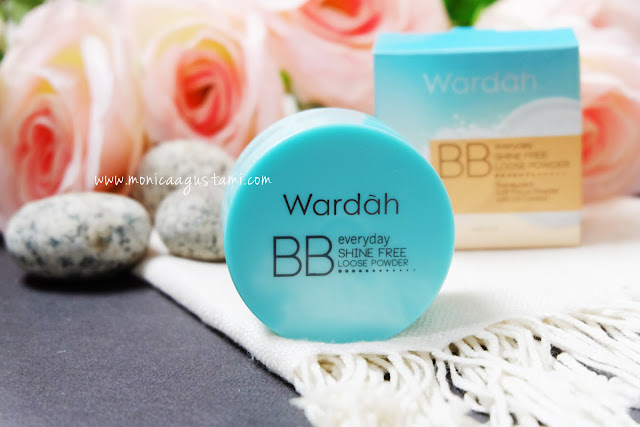 review wardah bb shine free loose powder