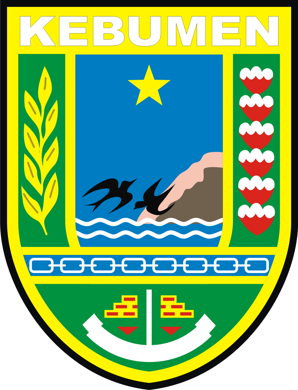 Logo Kabupaten Kebumen Provinsi Jawa Tengah Logo Lambang Indonesia