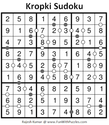 Kropki Sudoku (Fun With Sudoku #197) Solution