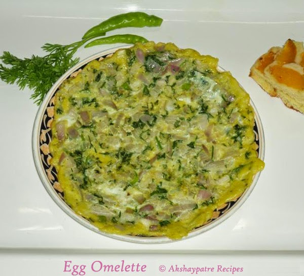 omelette in a serving plate