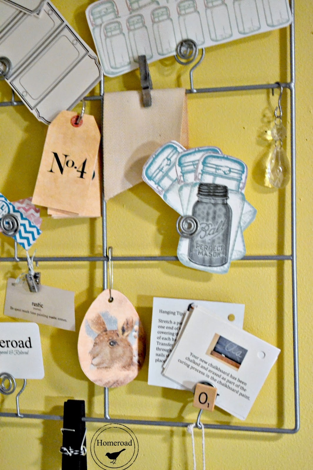A Rack to Organize Tags, Cards & Printables
