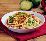 Spaghetti con vegetales