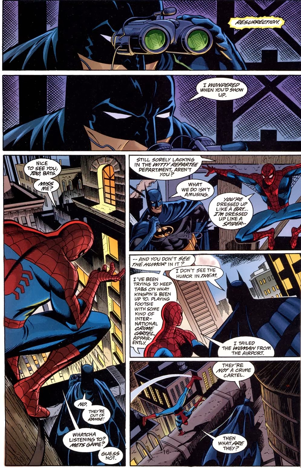 Batman spiderman crossover comic