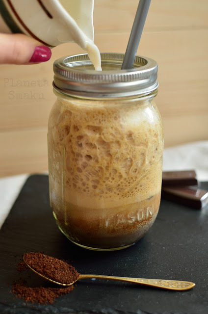 sojowe frappe, sojowa kawa mrożona, kawa mrożona