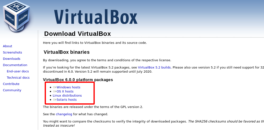 virtualbox 64 bit not available windows 10