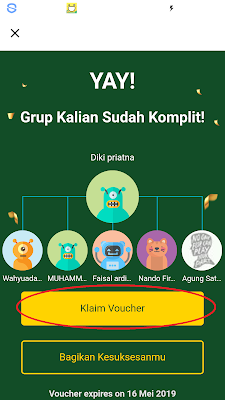 Voucher Gratis dari Aplikasi Mucho Android