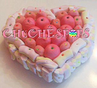 Tarta Mediana Corazon Nubes