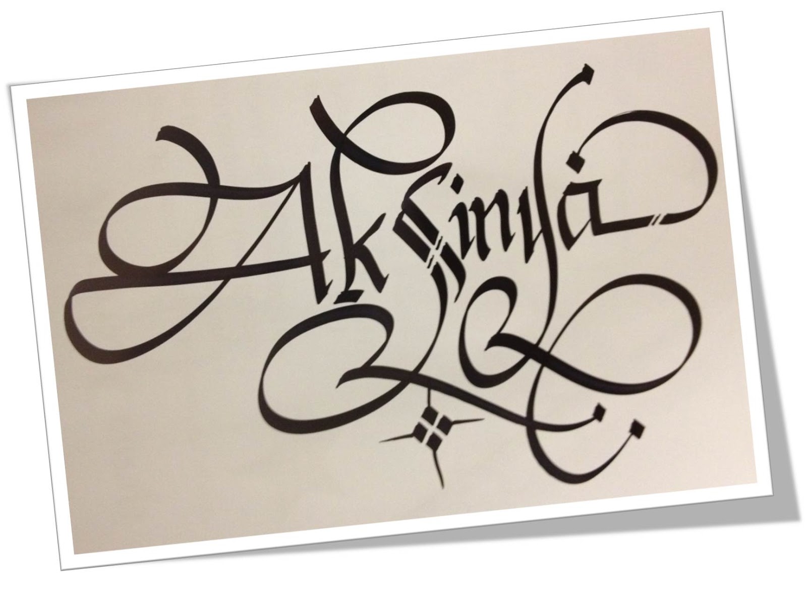 Calligraphy Art: Russian Names in calligraphy-Aksinya Καλλιγραφία) is a vis...