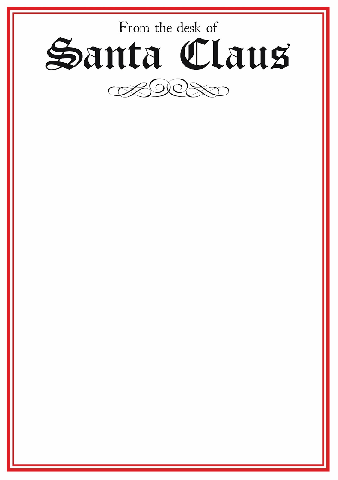 Printable Letter From Santa Template Word Free Printable Templates