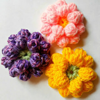 crochet flower dahlia