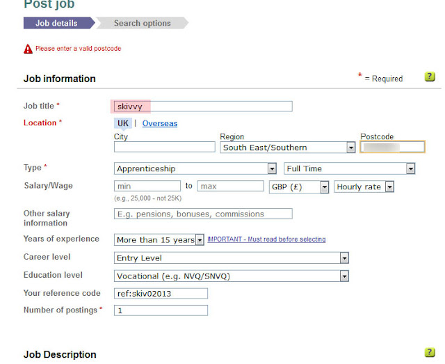 Universal Job Match Test