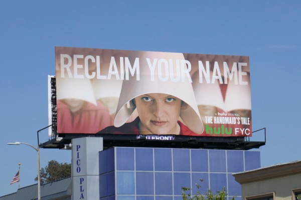 The Handmaid's Tale season 2 Emmy FYC billboard Pico Boulevard Handmaids Tale season 2 Emmy FYC billboard