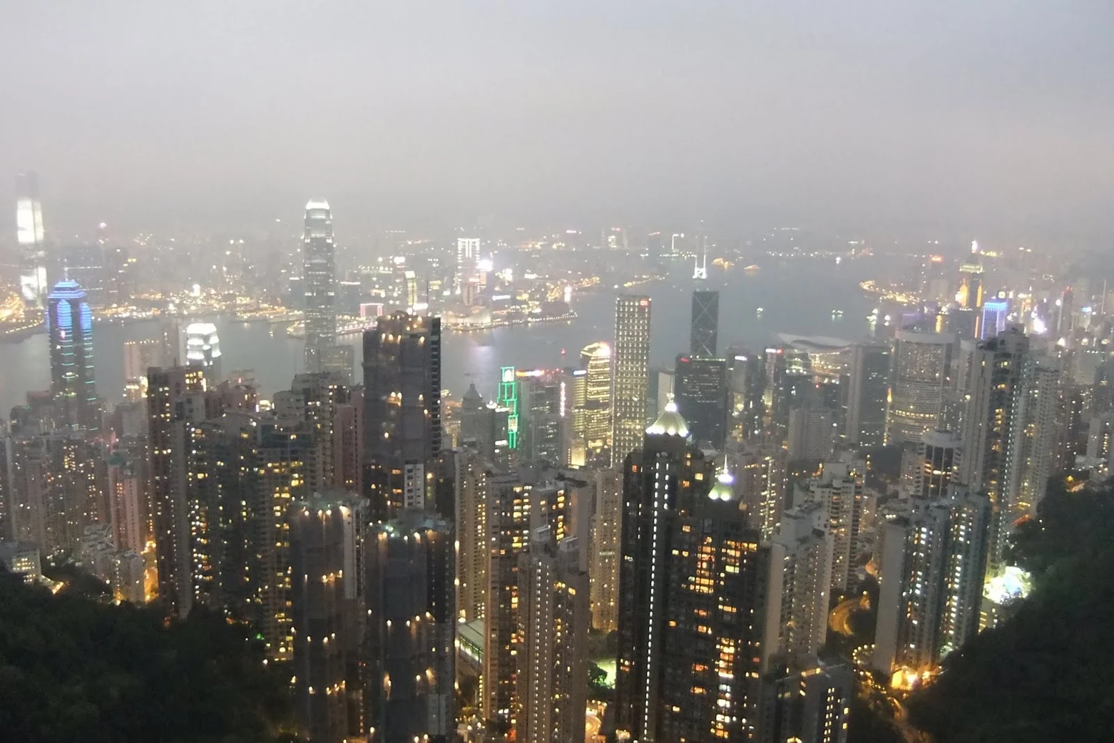 night-view-in-hongkong 香港の夜景（ビクトリアピーク）