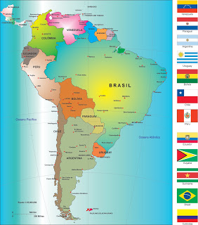 Conhecendo a Am rica do Sul - America Do Sul Mapa