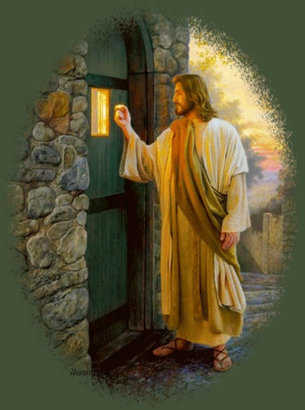 Abra tua porta, alguém está batendo,é JESUS que vem aí.