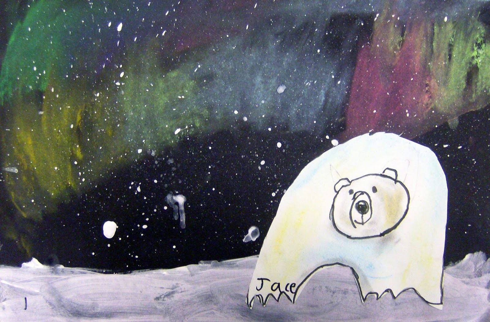 Blackfoot Art Center Polar Bears and Northern Lights