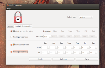 Timekpr parental control Timekpr parental control