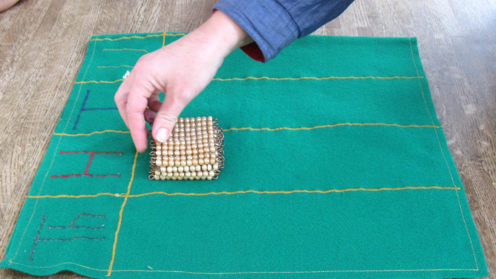 Montessori Study Tray of Nines