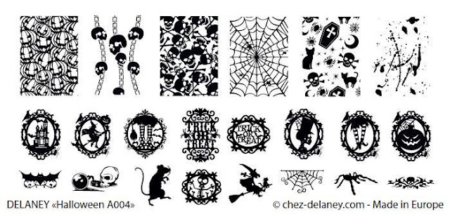 Lacquer Lockdown - Halloween, halloween nail art, halloween nail art stamping plates, nail art, nail art stamping ideas, holiday nail art, stamping plates, Chez Delaney, cameo style images, skulls, rats, witches