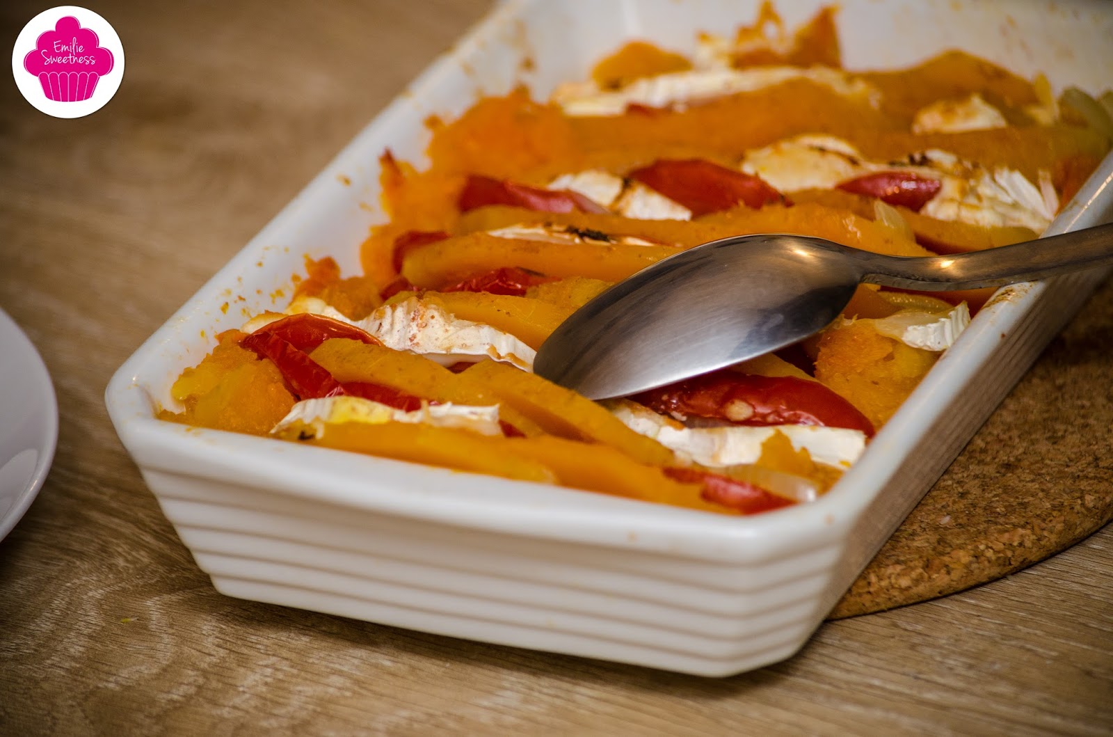 Emilie Sweetness Tian De Butternut Tomates Oignon Et Chevre