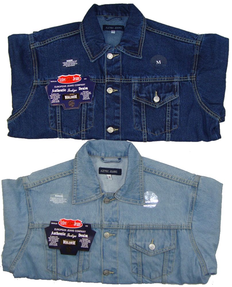 GR8 Clothing Co: Mens Denim Jackets - Stonewash or Bleached