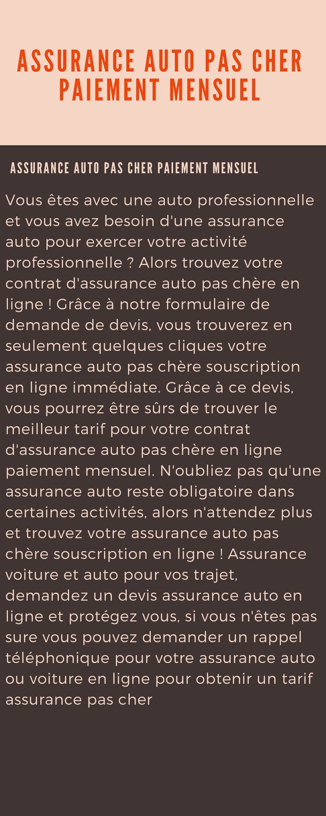 Assurance Auto Pas Cher En Ligne Paiement Mensuel