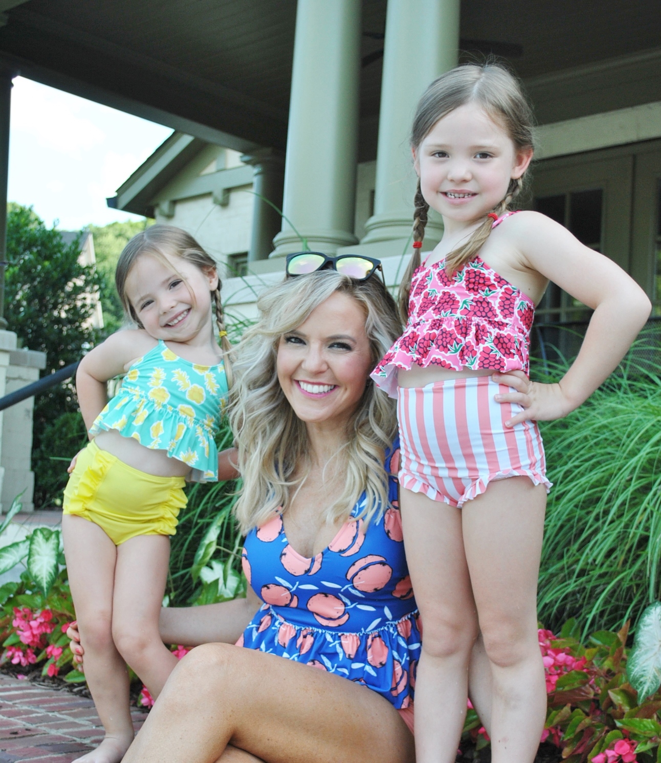 Mom and Mini Kortni Jeane Swimwear featured by top US life and style blog, Hello! Happiness