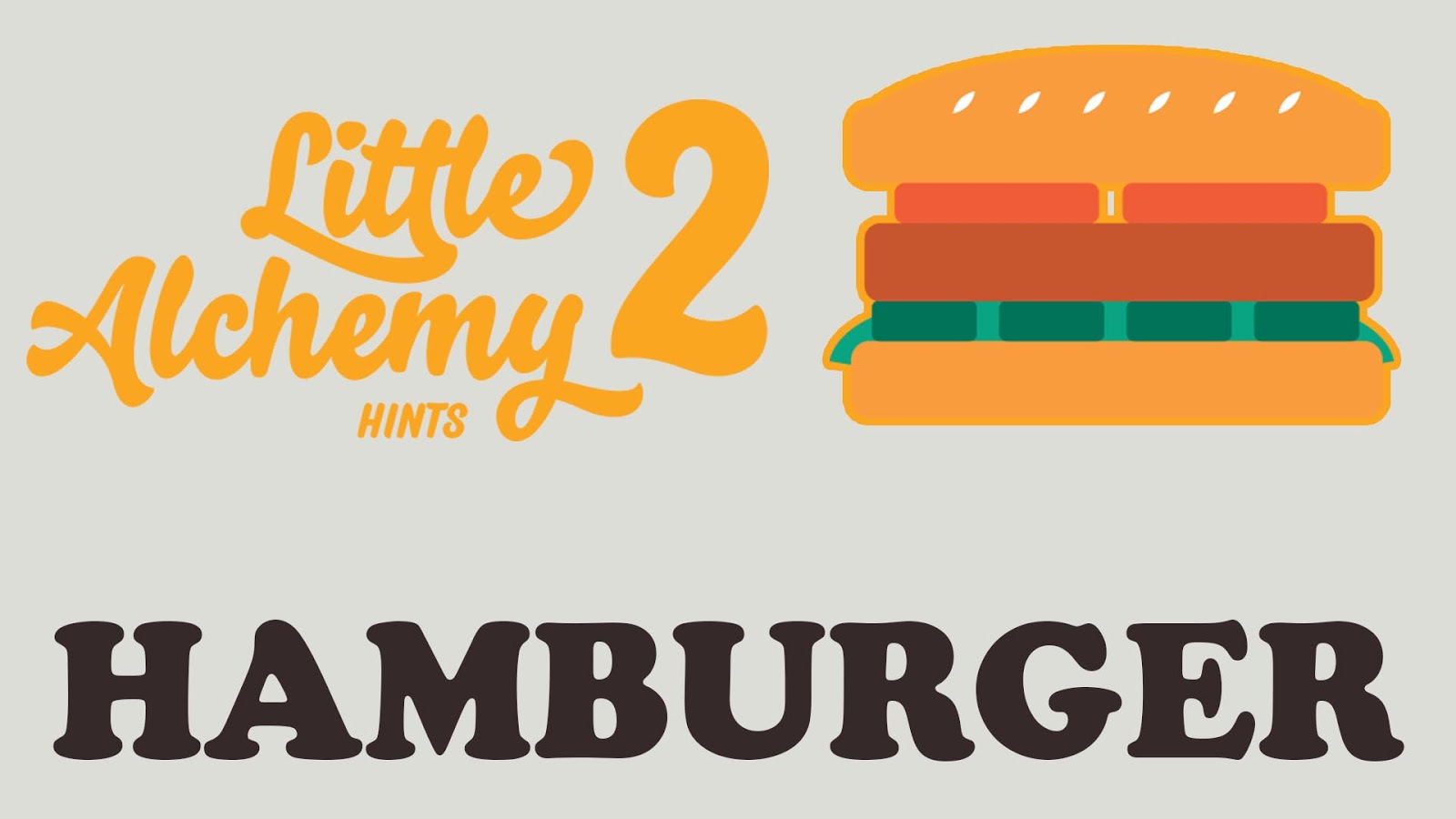 How to make HAMBURGER in Little Alchemy 2 Little Alchemy 2 Tips