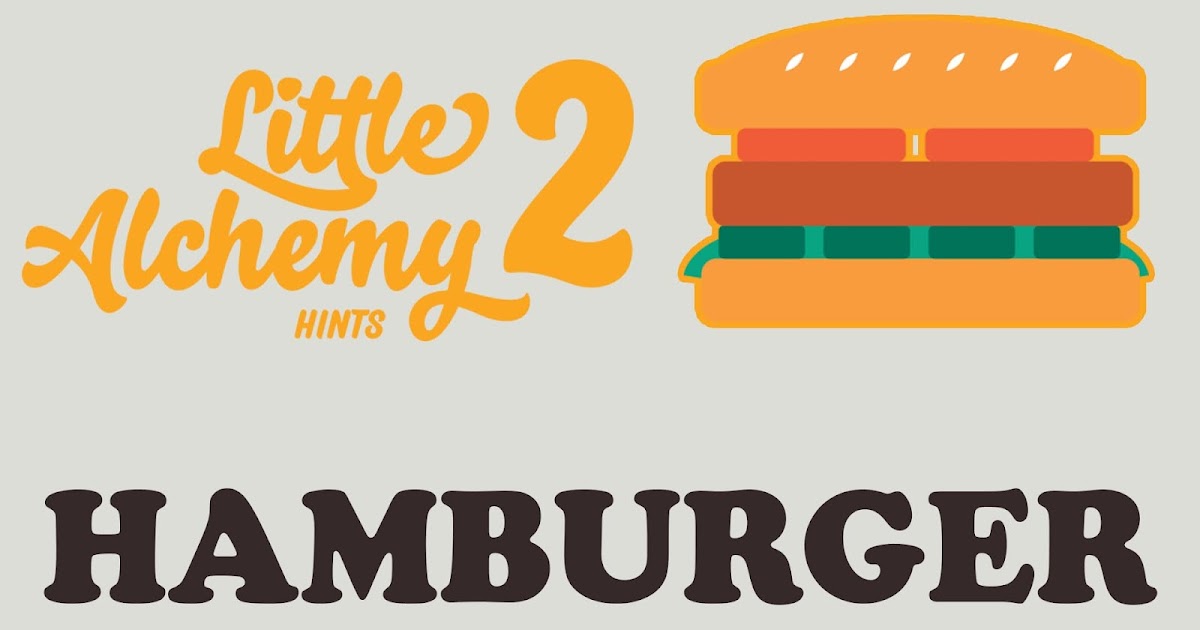 How to make HAMBURGER in Little Alchemy 2 Little Alchemy 2 Tips