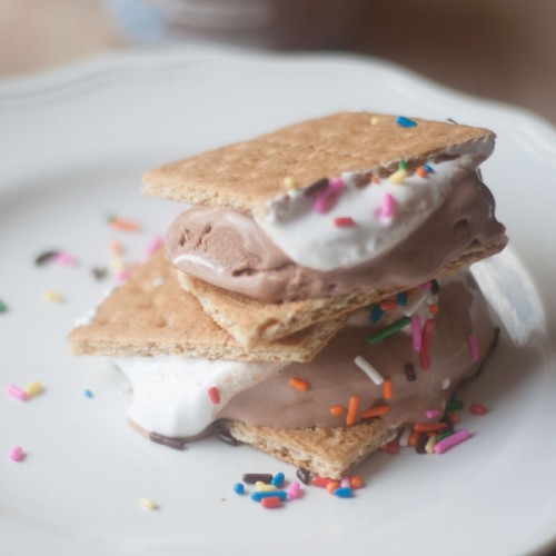 All She Cooks: S'mores Ice Cream Sandwiches