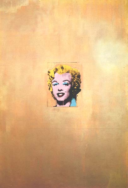 NYCwithJeff: MoMA with Jeff. Andy Warhol: Gold Marilyn Monroe,