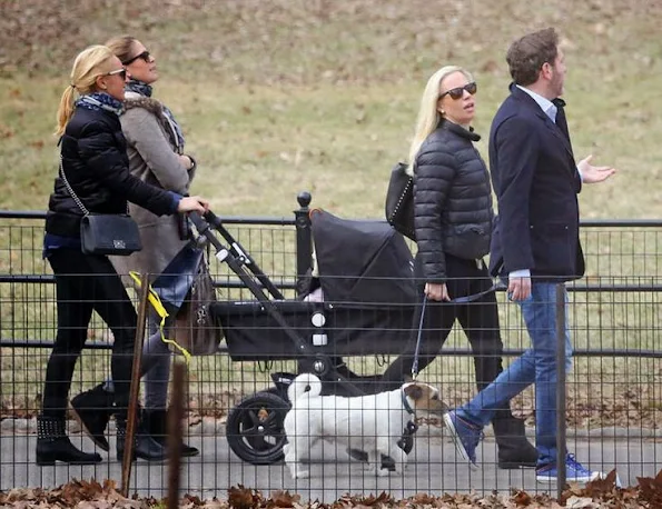 Princess Madeleine of Sweden and Chris O'Neill have been seen walking at Central Park with their daughter Princess Leonore.