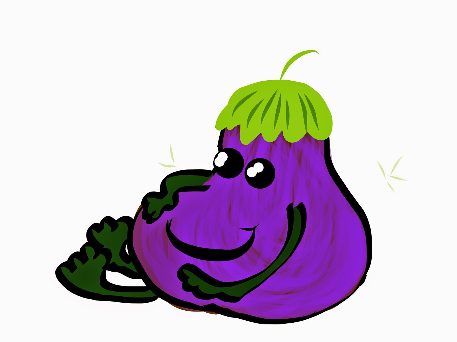 Graphics, Emoji, Art Clipart and Illustration New, original, Eggplant