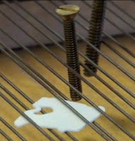Prepared piano Screws Bread Clip