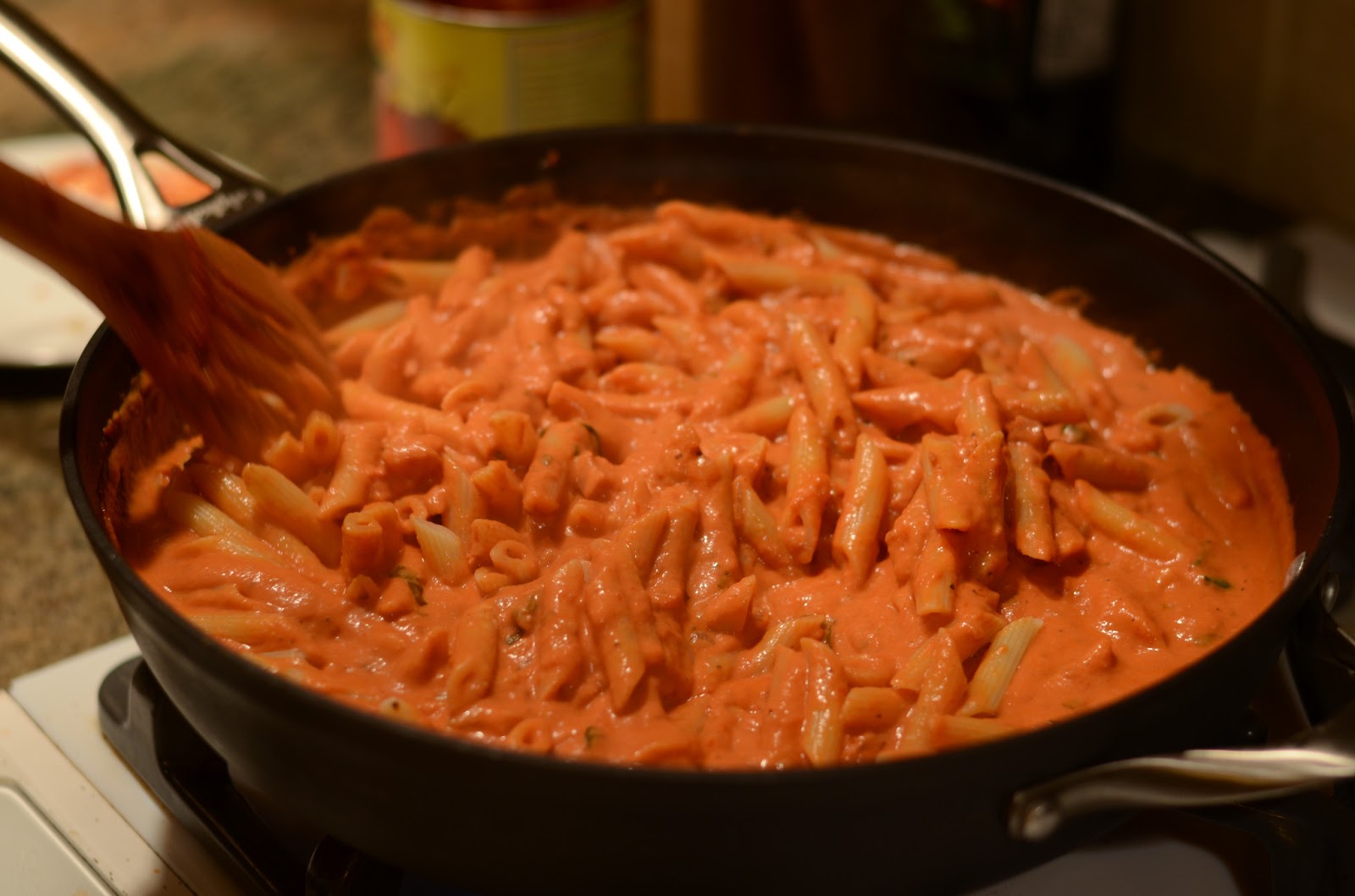 Food for Flicks Vodka Sauce with Pancetta and Penne and "Last Chance
