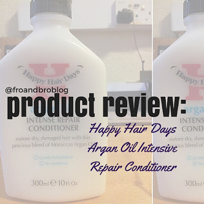 happy hair days argan oil intensive repair conditioner review