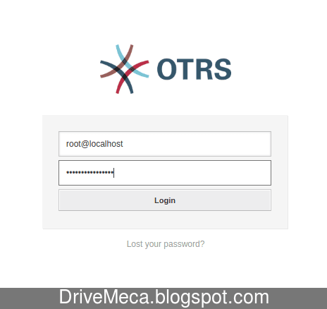 Ingresamos a OTRS con la cuenta root creada Ingresamos a OTRS con la cuenta root creada